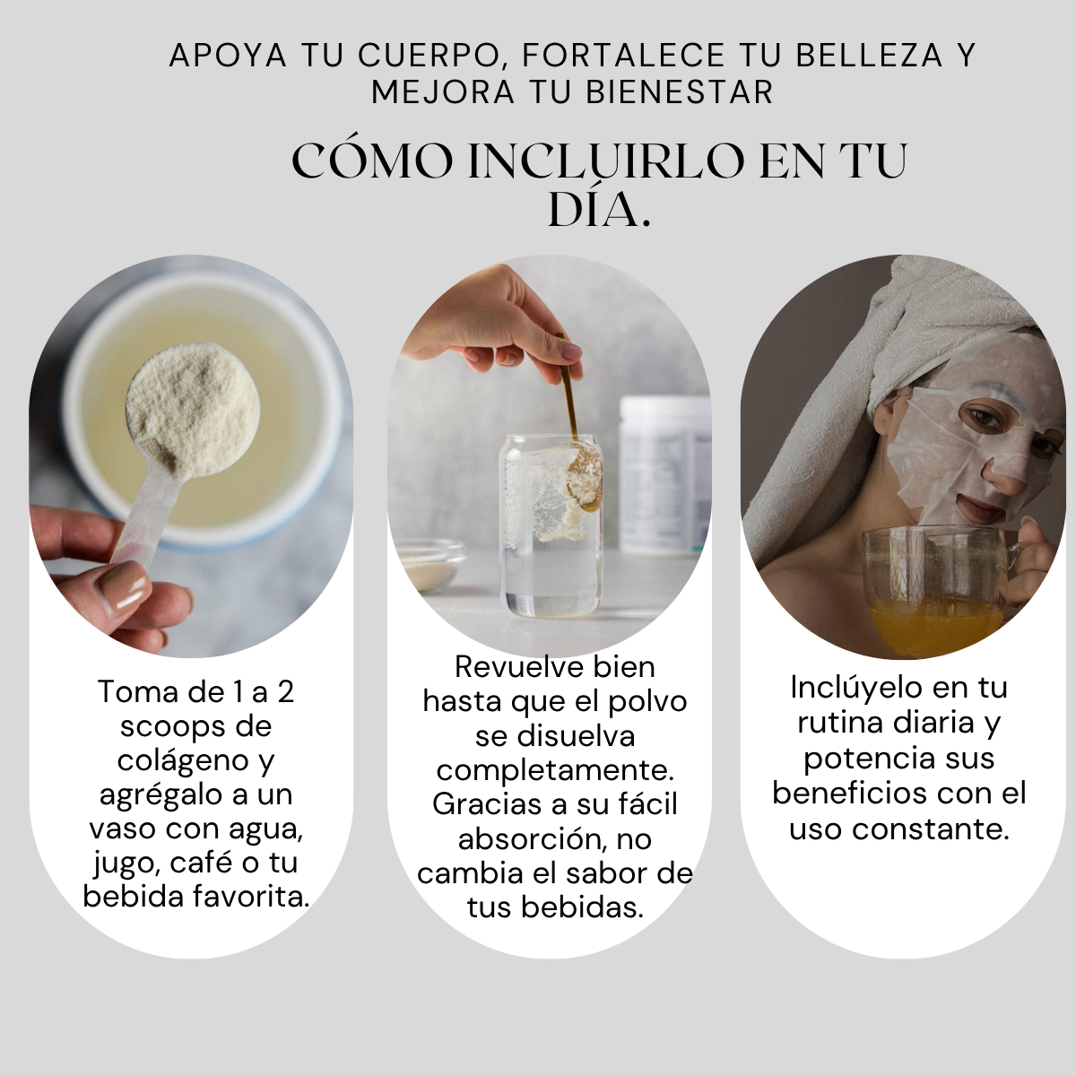 Multicolágeno Péptidos de Microingredients® 1lb Mezcla Avanzada de 5 Colágenos, Biotina, Vitamina C y Ácido Hialurónico