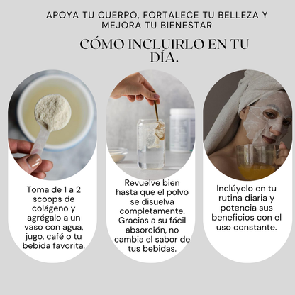 Multicolágeno Péptidos de Microingredients® 1lb Mezcla Avanzada de 5 Colágenos, Biotina, Vitamina C y Ácido Hialurónico